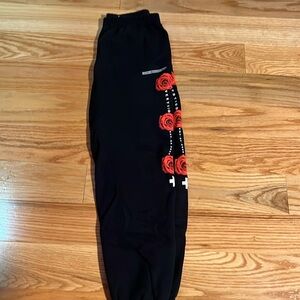 Cute girly flower sweatpants